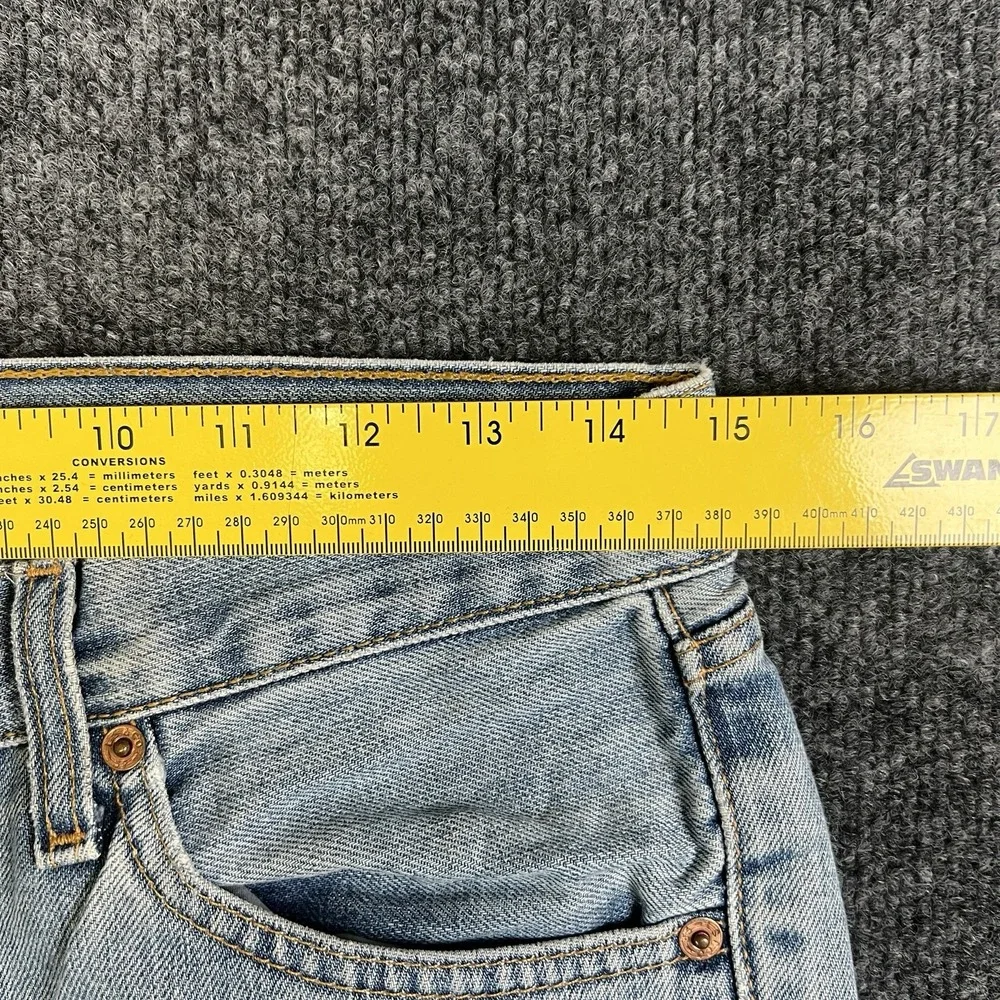 Levi's 595 Men's Loose Straight Jeans 30x33 Light Wash 59504 Distressed Y2K READ